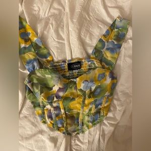Floral Bustier Top